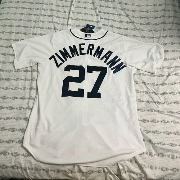 Vintage New Era Men's Large Jordan Zimmermann Detroit Tigers Authentic Jersey